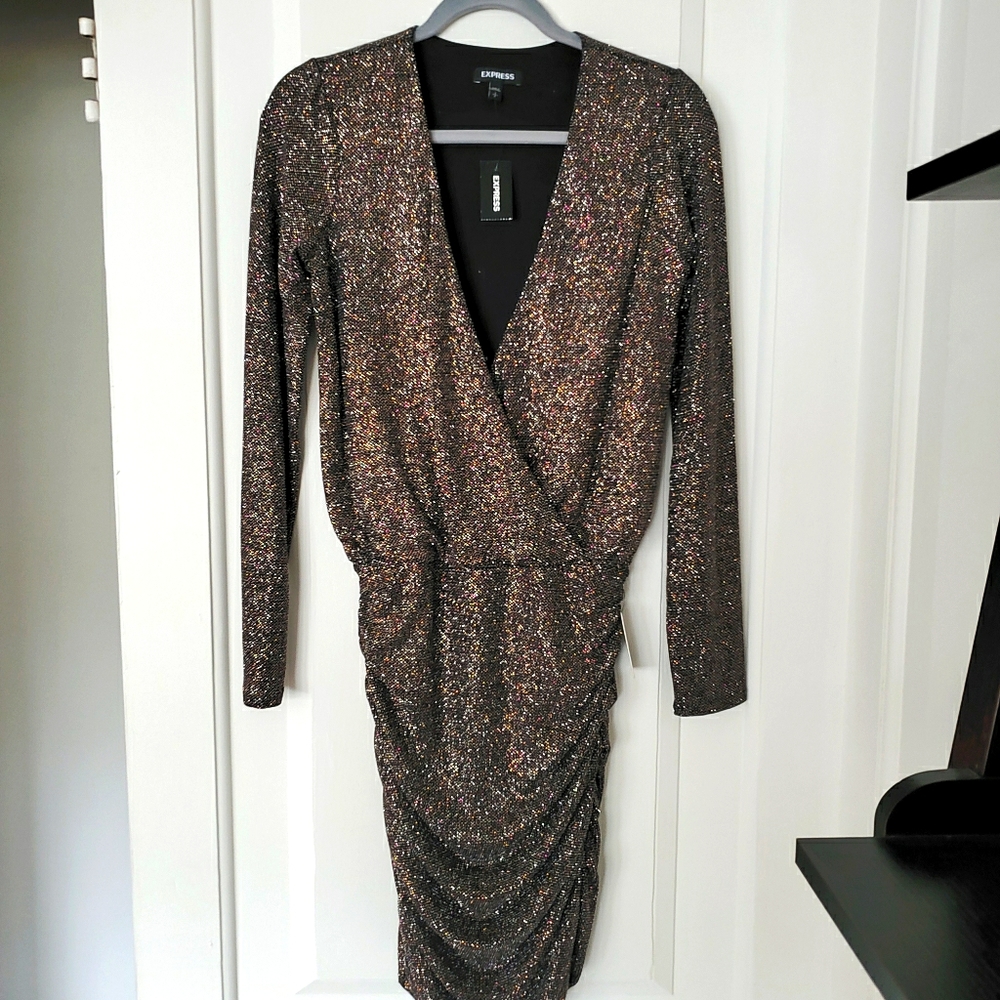 NWT Express Glitter Party Dress